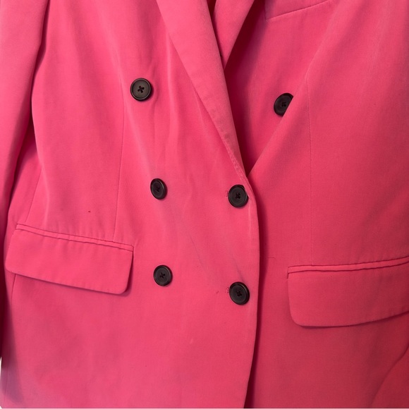 Stradivarius Hot Pink Oversized Dad Blazer - Picture 6 of 11